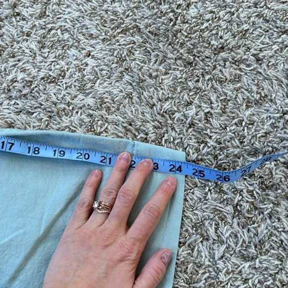 A New Day Cropped Pant Wide Leg Stretch Pastel Blue size 4 - Picture 5 of 7